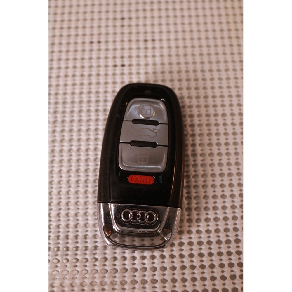 Audi 4 Button Smart Key Fob Remote Lock Unlock Trunk Panic Untested Black Silver